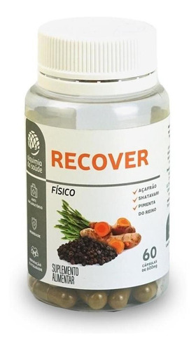 Recover Físico - 60 Cápsulas De 600mg - Alquimia Da Saúde Sabor Sem sabor