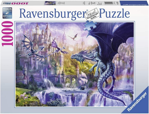 15252 Castillo Dragón Rompecabezas Ravensburger 1000 Piezas