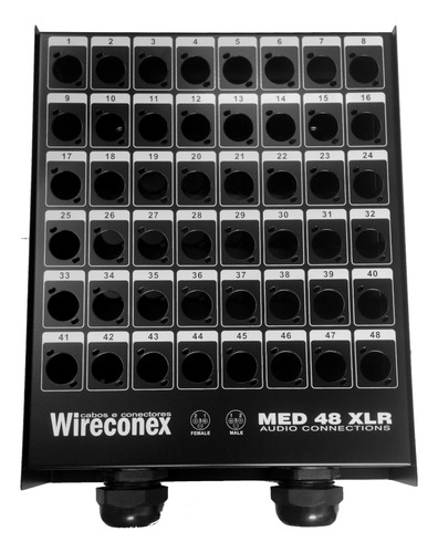 Painel 48 Vias S/ Conectores Med2 48 2s - Wireconex