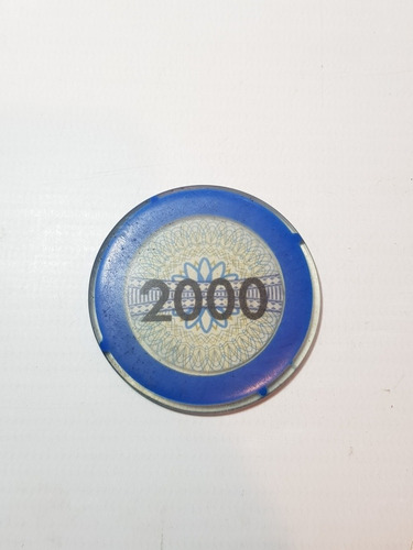 Imagen 2 de 7 de Antiguas Fichas Casino 2000 Lote X 2 Ro 1980