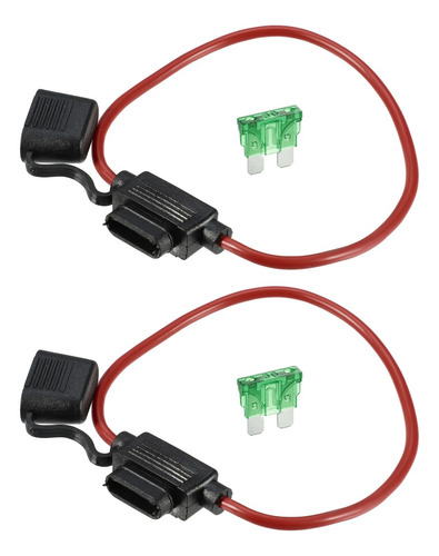 Portafusibles Fusibles Coche, 30 A, 12 Awg, Resistente Al Ag