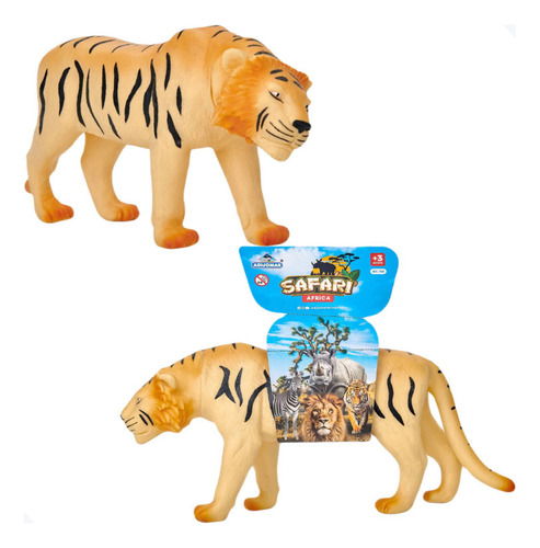 Boneco Tigre Bicho Safari Brinquedo Colecionável