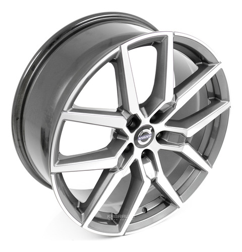 Rodas 20 Volvo Xc60 2022 5x108 R Design Jaguar Evoque Fusion Cor Preto Com Diamantado