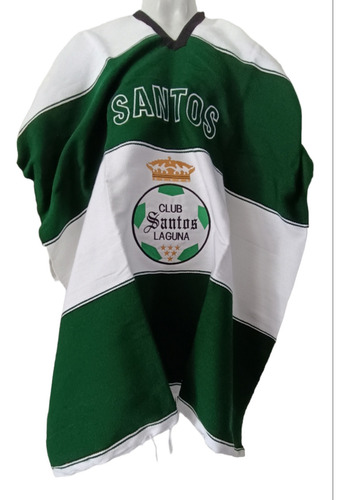 Poncho Jorongo Gabán Sarape Fútbol Soccer: Santos Laguna