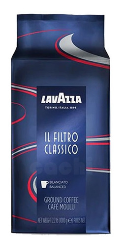 Imagen 1 de 2 de Café Lavazza Italiano Filtro Clásico Molido 1 Kg