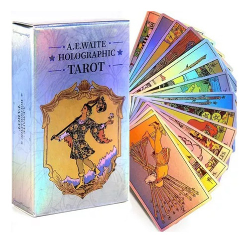 Tarot Holografico Rider-waite,tarot, 78 Cartas Exclusivas