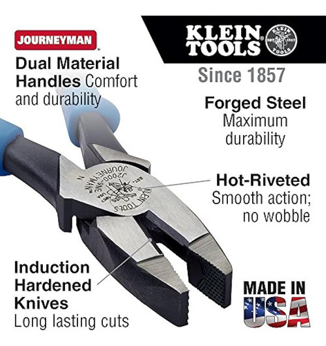 Klein Tools J213-9ne Journeyman Alicates De Corte Lateral De