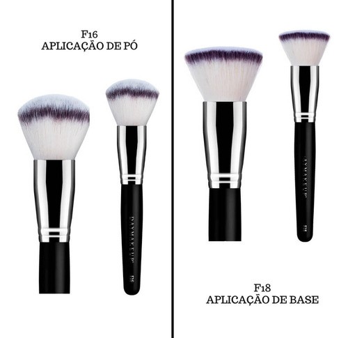 Imagem 3 de 7 de Kit Blend 10 Pincéis Profissionais Com Necessaire Daymakeup