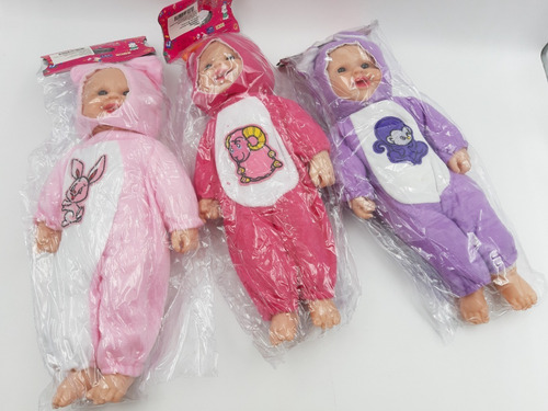 Bebe Guagua Happy Baby Conejitas Rien A Carcajadas 40cm Apx