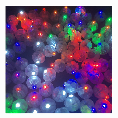 50 Leds Blancos, Multicolor, Para Globo, Para Sorpresas