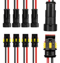 Comprar Conector Electrico Impermeabl 2 Pine 16 Awg Macho Hembra Kit