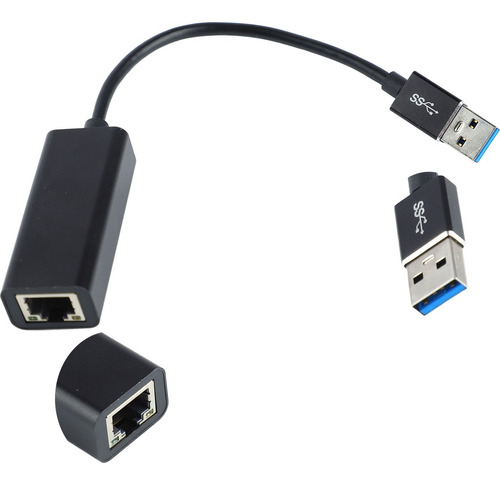 Adaptador Usb-c A Rj45 Ethernet Lan Red 1000 Mbps Speed