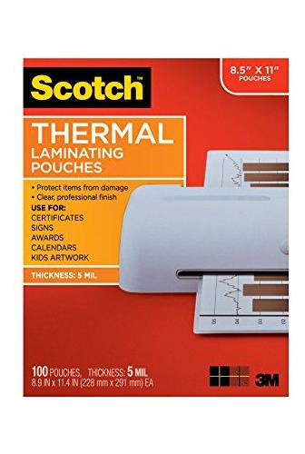 Bolsas De Laminacion Termica Scotch 89 X 114 Pulgadas De 100