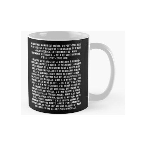 Taza Albert Camus - The Stranger French Version - 1er Párraf