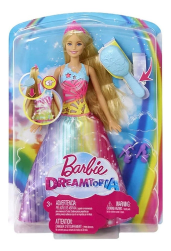 Muñeca Barbie Princesa Peina Y Brilla - El Rey