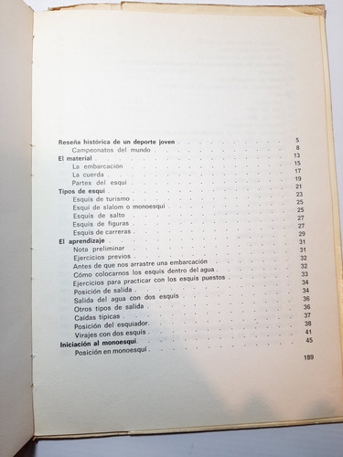 Imagen 3 de 10 de Antiguo Libro El Esqui Nautico Serra Vecchi 1971 Ro 1431