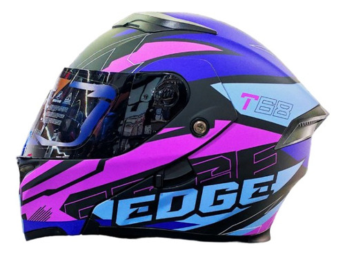 Casco Modular Abatible Edge Boss T68 Doble Visor 