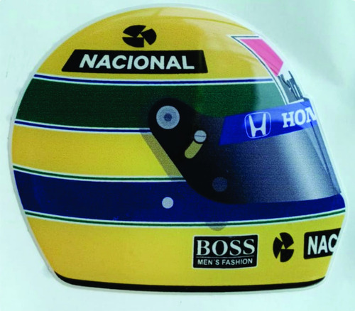 Adesivo Resinado Capacete Senna