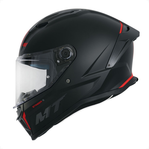 Capacete Stinger 2 Mt Helmets Solid A1 Preto Fosco