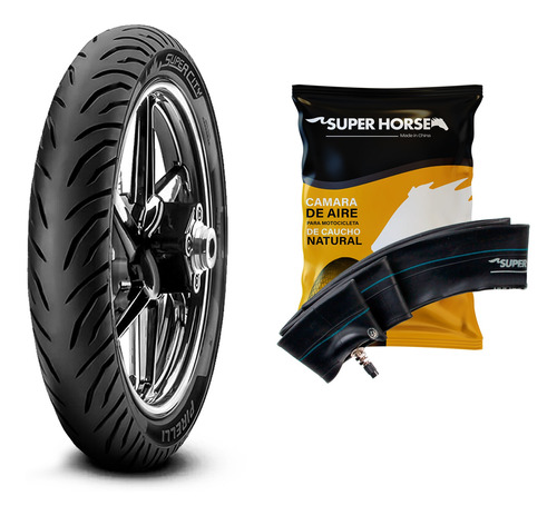 Cubierta 90 90 18 Pirelli Super City Cg Titan + Camara Sh C