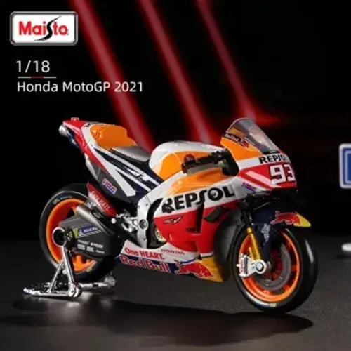 Rc213v Repsol Honda 2021 #93 Marc Marquez- Moto Maisto 1/18