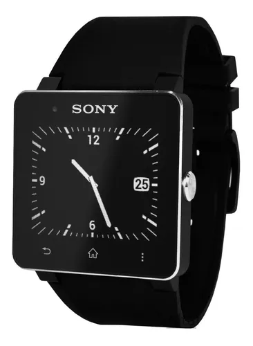 Correa negra sony smartwatch 3 original sales