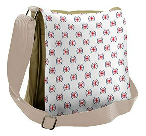 Bolso De Mensajero - Ambesonne Compass Bag, Diamond Windrose