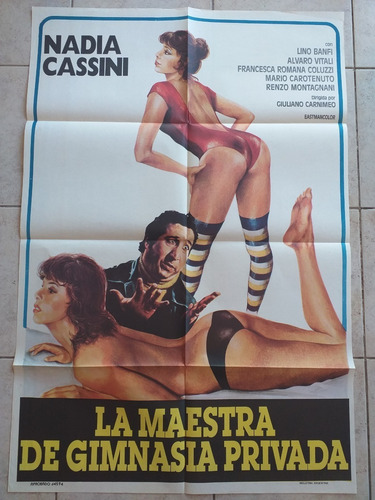 Antiguo Afiche Cine - La Maestra De Gimnasia * (Usado)