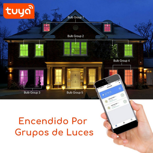 Imagen 6 de 9 de Foco Led Embutido Wifi Inteligente 220v 15w Blanco/color Rgb