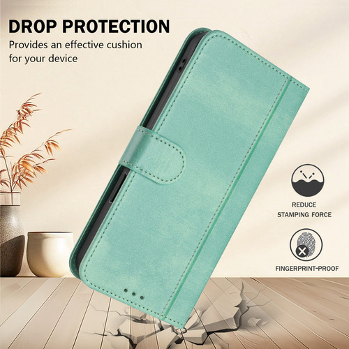 Funda De Piel Tipo Cartera Con Ranura Para Teléfono Zte Blade A52