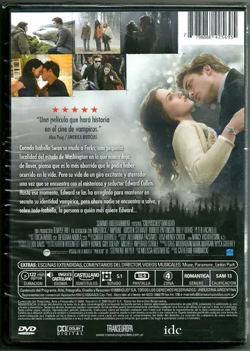 Dvd Crepúsculo. Twilight K Stewart R Pattinson Nuevo Sellado