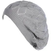 Comprar Gorros Sombreros Y Boinas De Punto Gris Talla Única