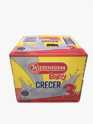 Leche La Serenisima Baby 3 Crecer X Pack 6 Bricks De 1 Litro