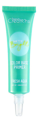 Primer Base De Color Para Sombras Marca Beauty Creations® Tono Del Primer Fresh Aqua
