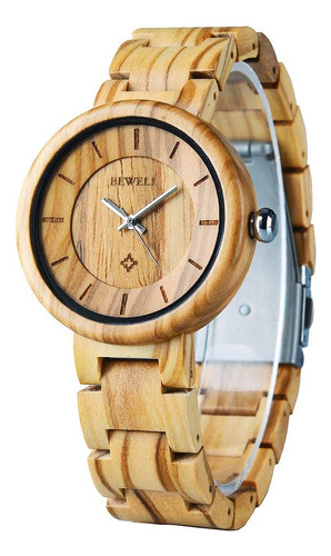 Bewell Relojes De Madera Para Mujer Reloj De Pulsera Hecho A