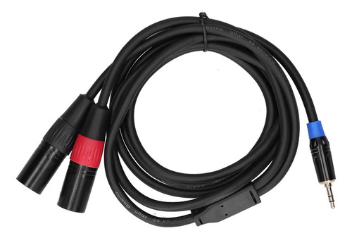 Cw Convertidor De Cable Estéreo De 3,5 Mm A Conector Dual