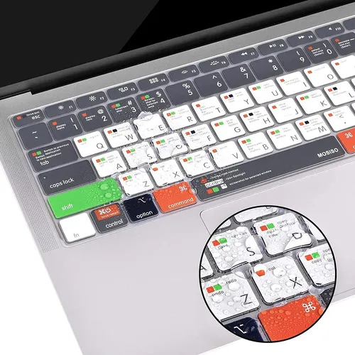 Protector De Teclado Shorcuts Mac Os X Para Macbook Air 2018
