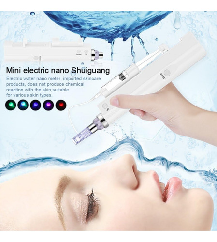 Hydra Injector Mesoterapia + 12 Needles+ A.h Antia+ 60 Hilos