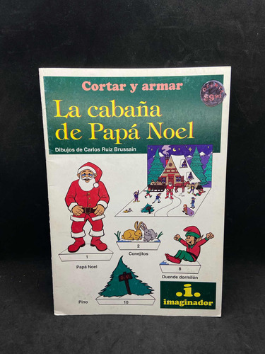 Libro Para Cortar Y Armar - Cabaña De Papa Noel (2549)