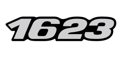Adesivo Emblema Resinado Compatível Mercedes Benz 1623 Cm50