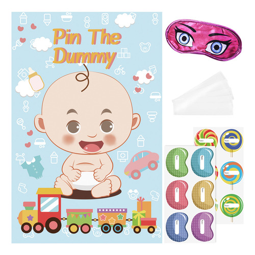 Póster Reutilizable Del Juego Baby Shower The Dummy, 81 X 53