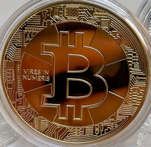 Imagen 1 de 3 de Moneda Bitcoin Gold Edition Blockchain Entrega Inmediata