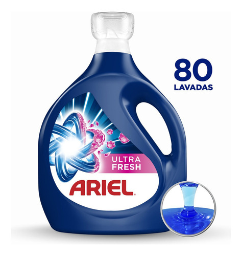 Detergente Líquido 5l Ariel Ultra Fresh Elimina Manchas 5 L