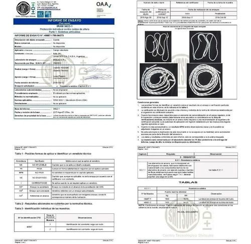 Imagen 2 de 10 de 50.m Cuerda Soga Cabo Poliester 11.mm Seguridad Certificada