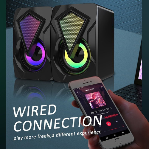 Altavoz Rgb De Bocina De Multimedia Para Computadora Led