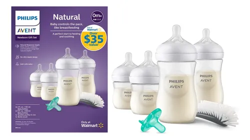 Conjunto De Presente Para Recém-nascidos Com Mamadeira Natur Transparente