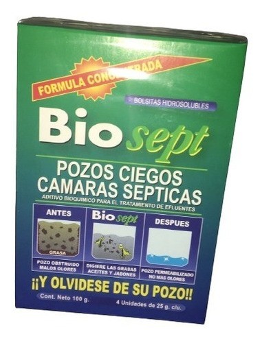 Biosept Destapa Pozo Ciegos Y Camaras Septicas (x12u)