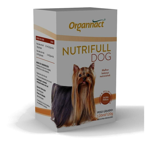 Suplemento Vitamínico Organnact Nutrifull Pet Frasco 30ml