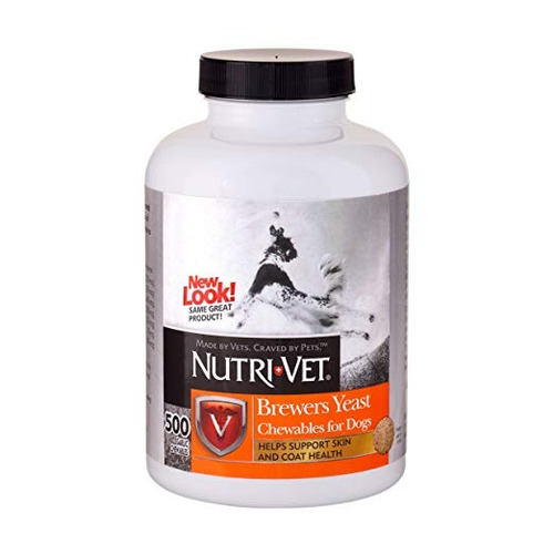 Nutri-vet Levadura De Cerveza Con Ajo Masticables, 500 Count