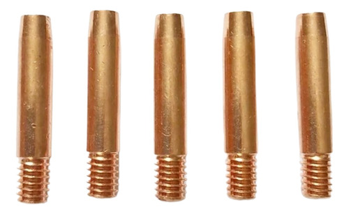 Bico De Contato  Mig 0.8mm  Rosca 5/16 X 43mm  Com 5 Peças